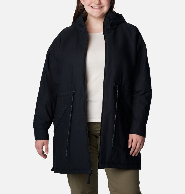 Thumbnail: Women's Crystal Crest Quilted Jacket - Plus Size, Color: Black, image 6