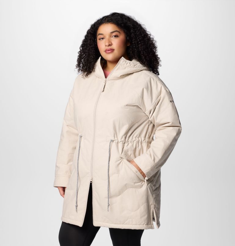 Women's Crystal Crest Quilted Jacket - Plus Size, Color: Dark Stone, image 4