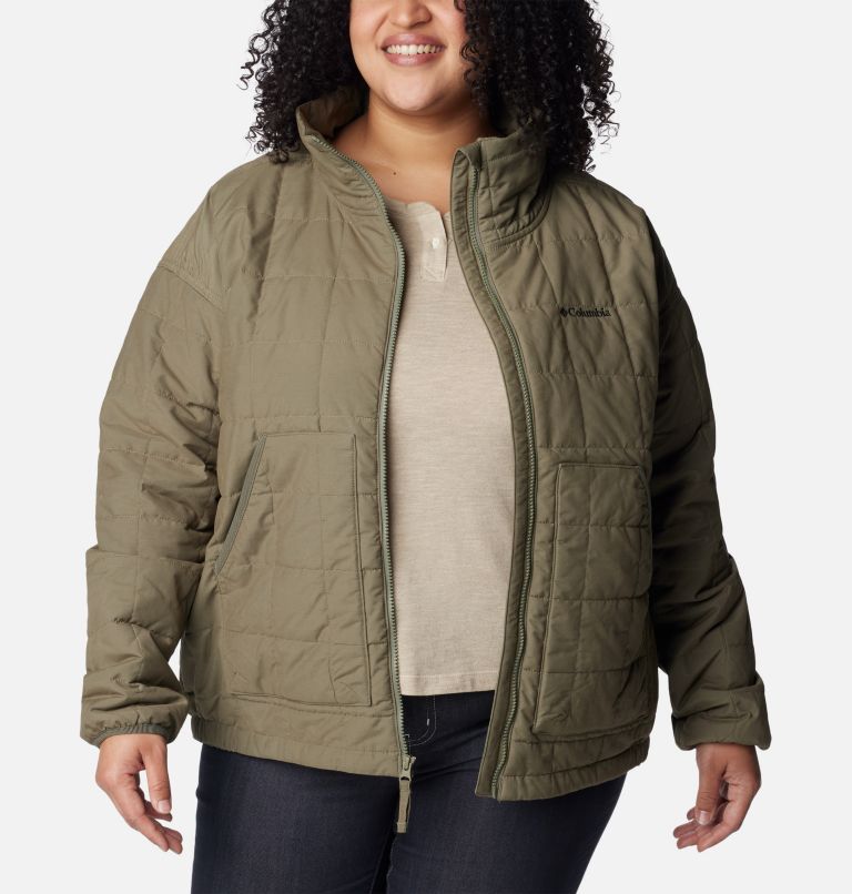 Women's Chatfield Hill II Jacket - Plus Size, Color: Stone Green, image 6