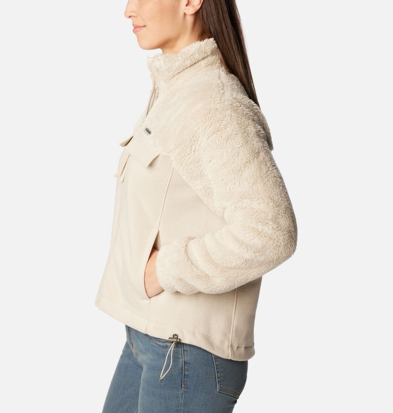 Jacket WMNS Columbia Lodge Sherpa Pullover khaki/beige