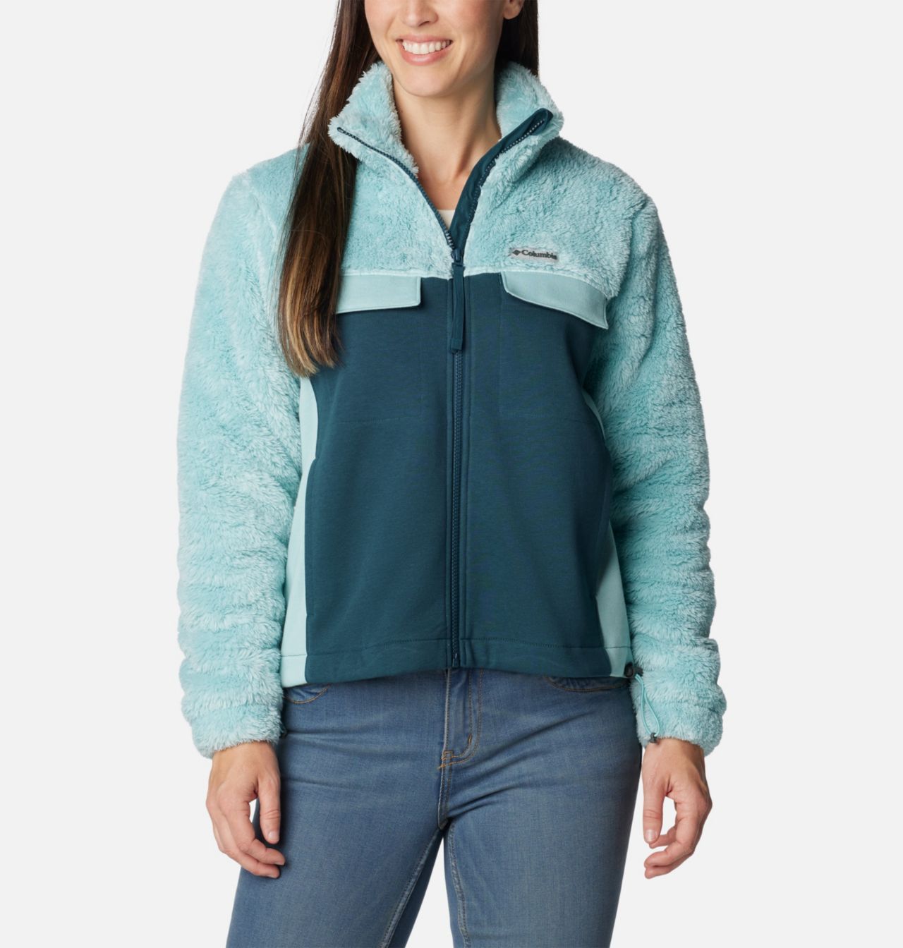Women's Columbia Lodge™ Hybrid Sherpa Full Zip Jacket 1