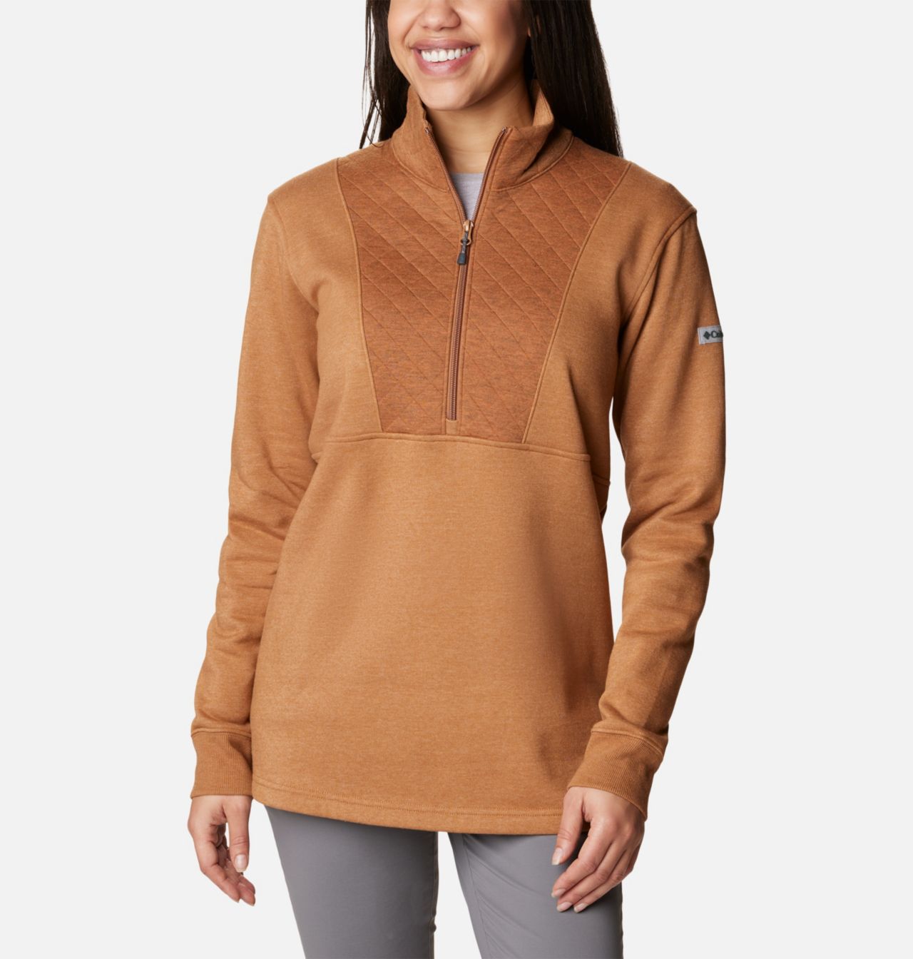 Women's Columbia Lodge™ Quilted Quarter Zip Tunic 1
