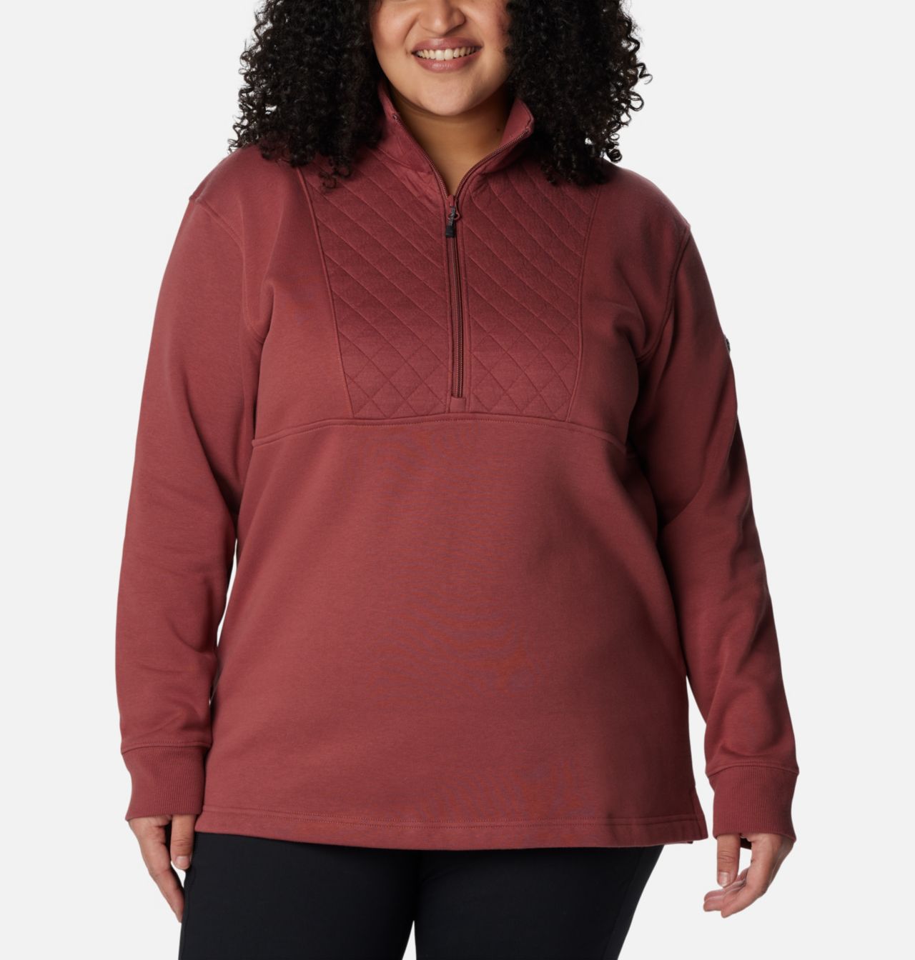 Women's Columbia Lodge™ Quilted Quarter Zip Tunic - Plus Size 1