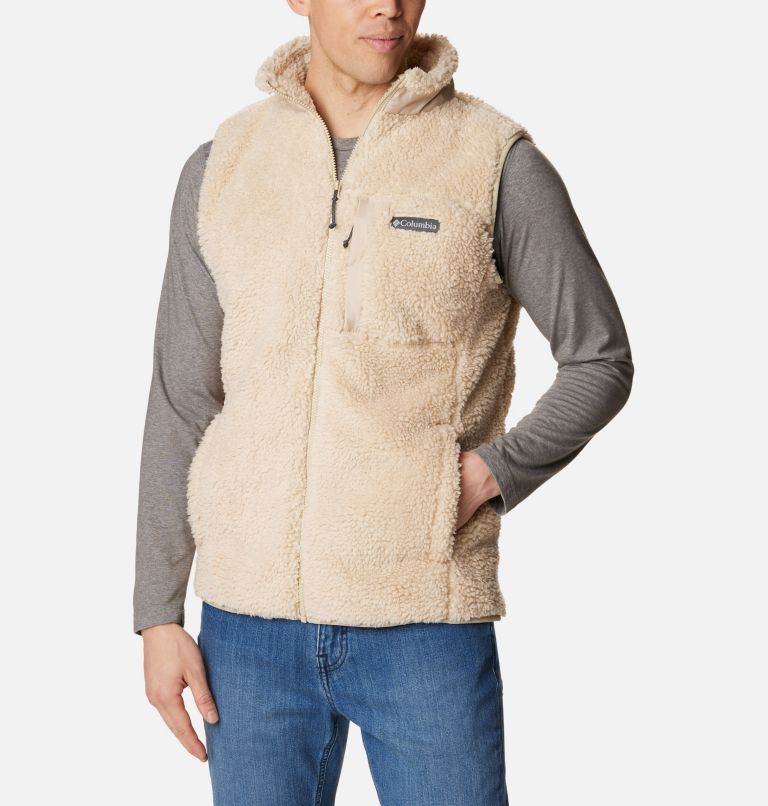 Mens sherpa shop fleece vest