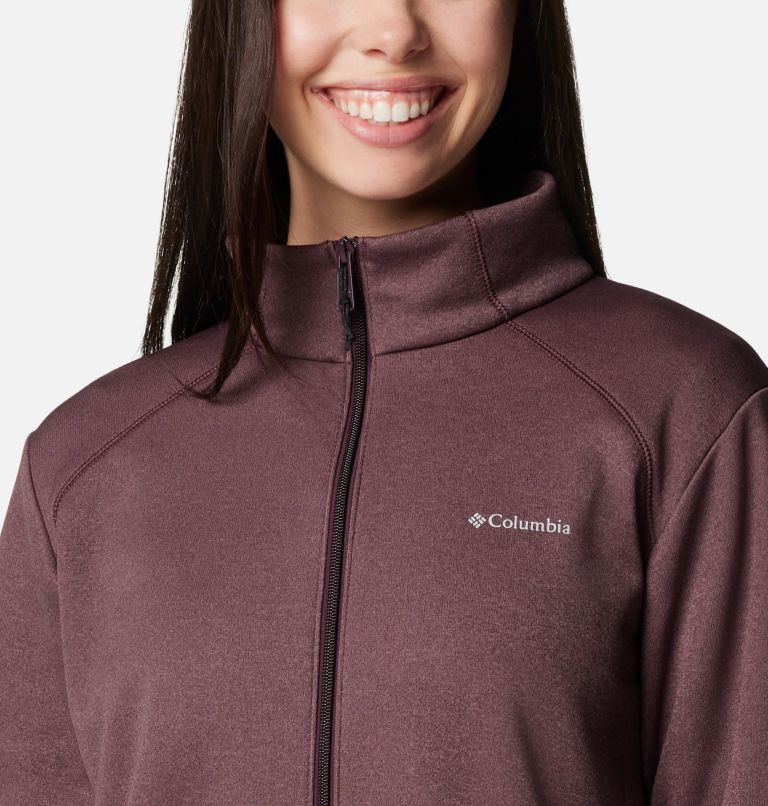 Women's Columbia Hike Tech Fleece Jacket, Color: Moonvista Heather, image 4