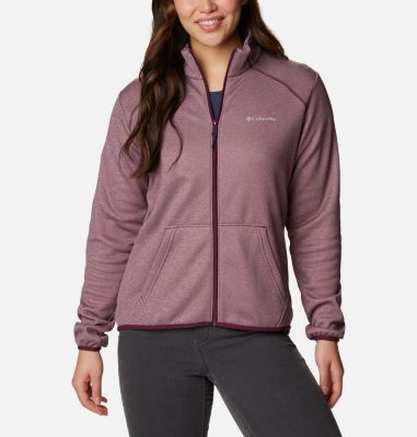 Columbia Mujer Chaqueta De Forro Polar Con Cremallera, City Grey Heather, L  : : Moda