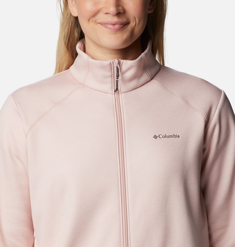 Women's Columbia Hike Tech Fleece Jacket, Color: Dusty Pink Heather, image 4