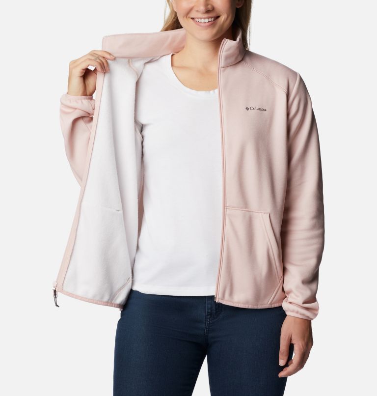 Thumbnail: Women's Columbia Hike Tech Fleece Jacket, Color: Dusty Pink Heather, image 5