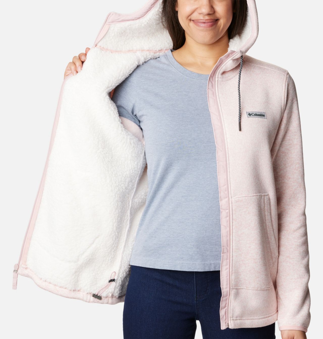 Women's Sweater Weather™ Sherpa Full Zip Hooded Jacket 5