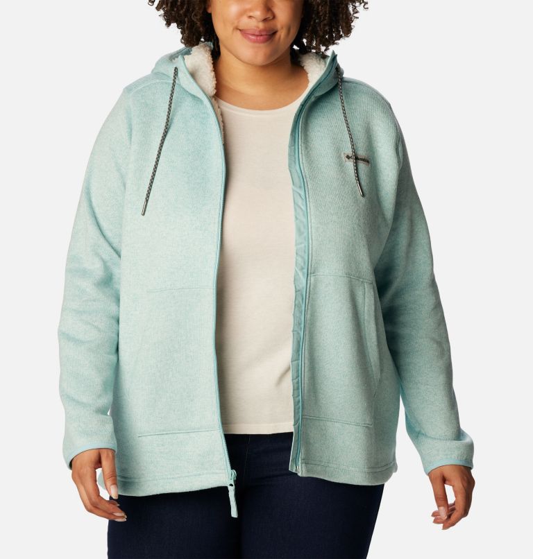 Woman Within Women's Plus Size Sherpa Sweatshirt