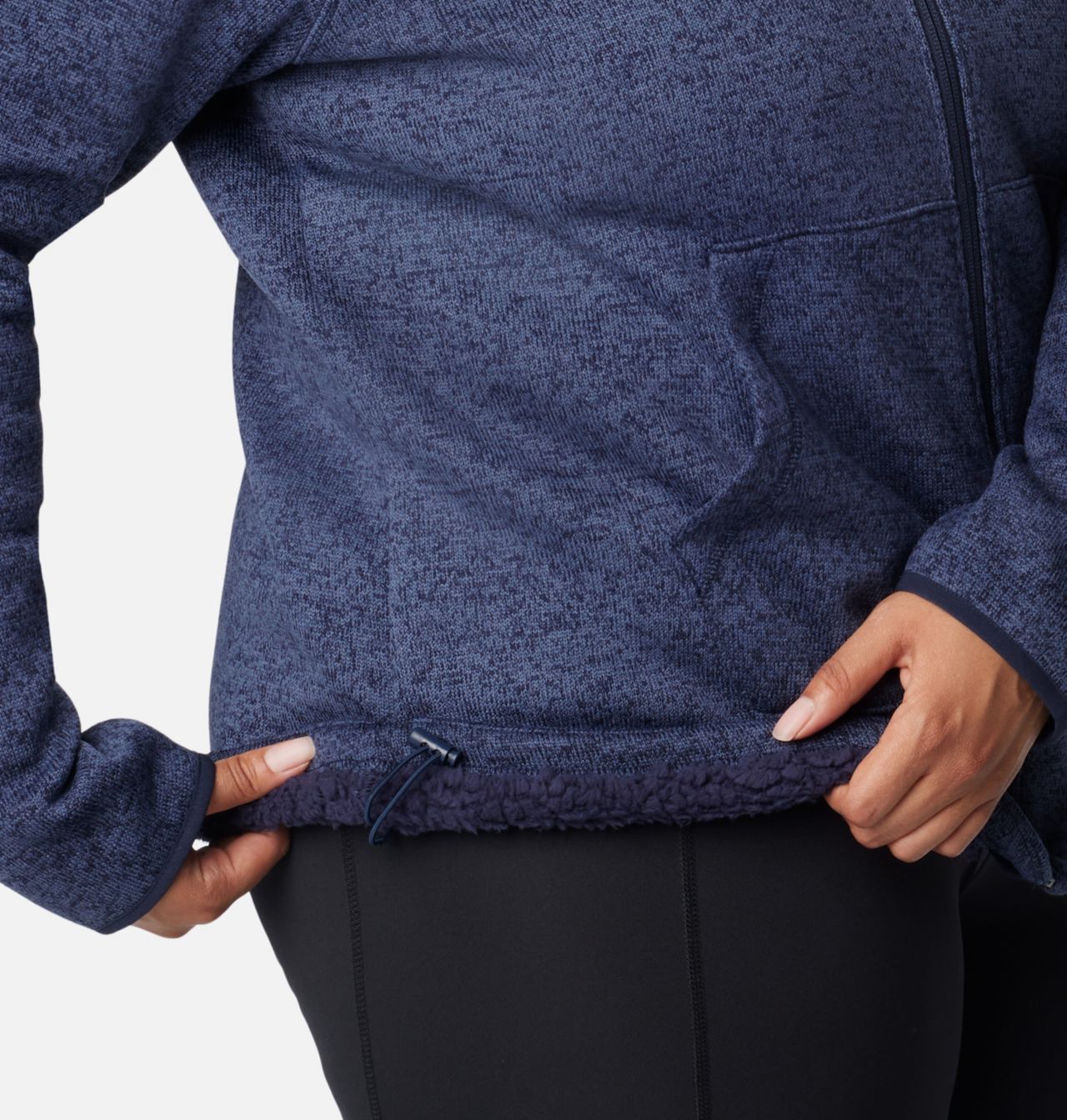 Women's Sweater Weather™ Sherpa Full Zip Hooded Jacket - Plus Size 6