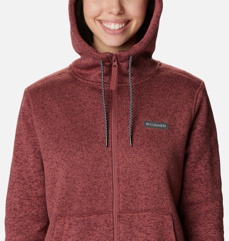 Sweater Weather Sherpa Full Zip | 679 | S, Color: Beetroot Heather, image 4