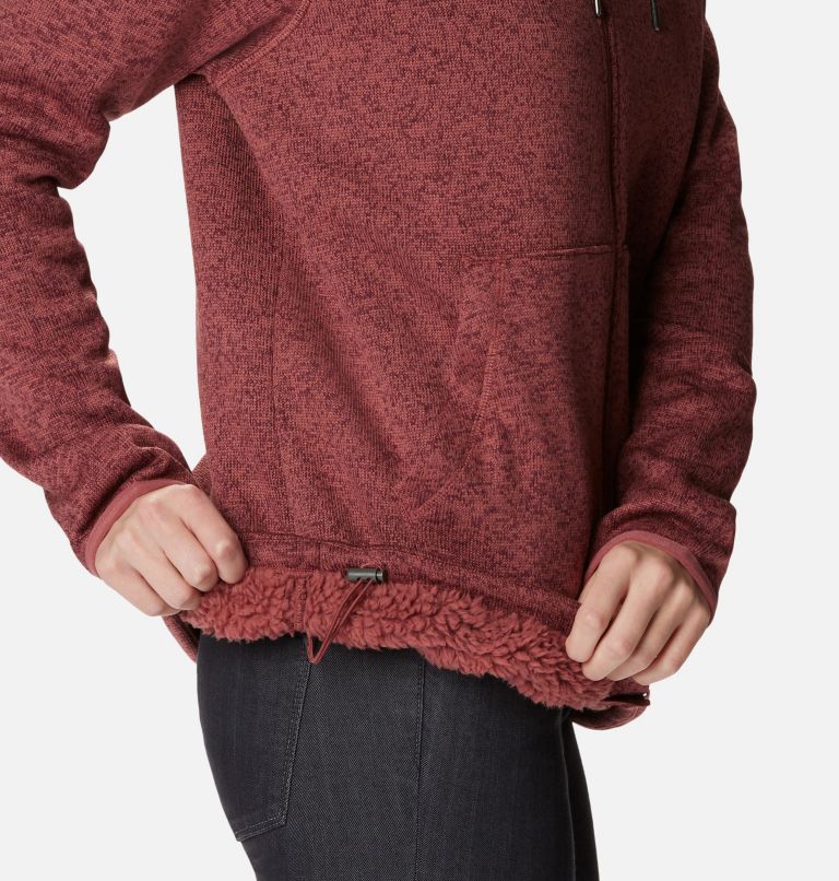 Sweater Weather Sherpa Full Zip | 679 | S, Color: Beetroot Heather, image 6