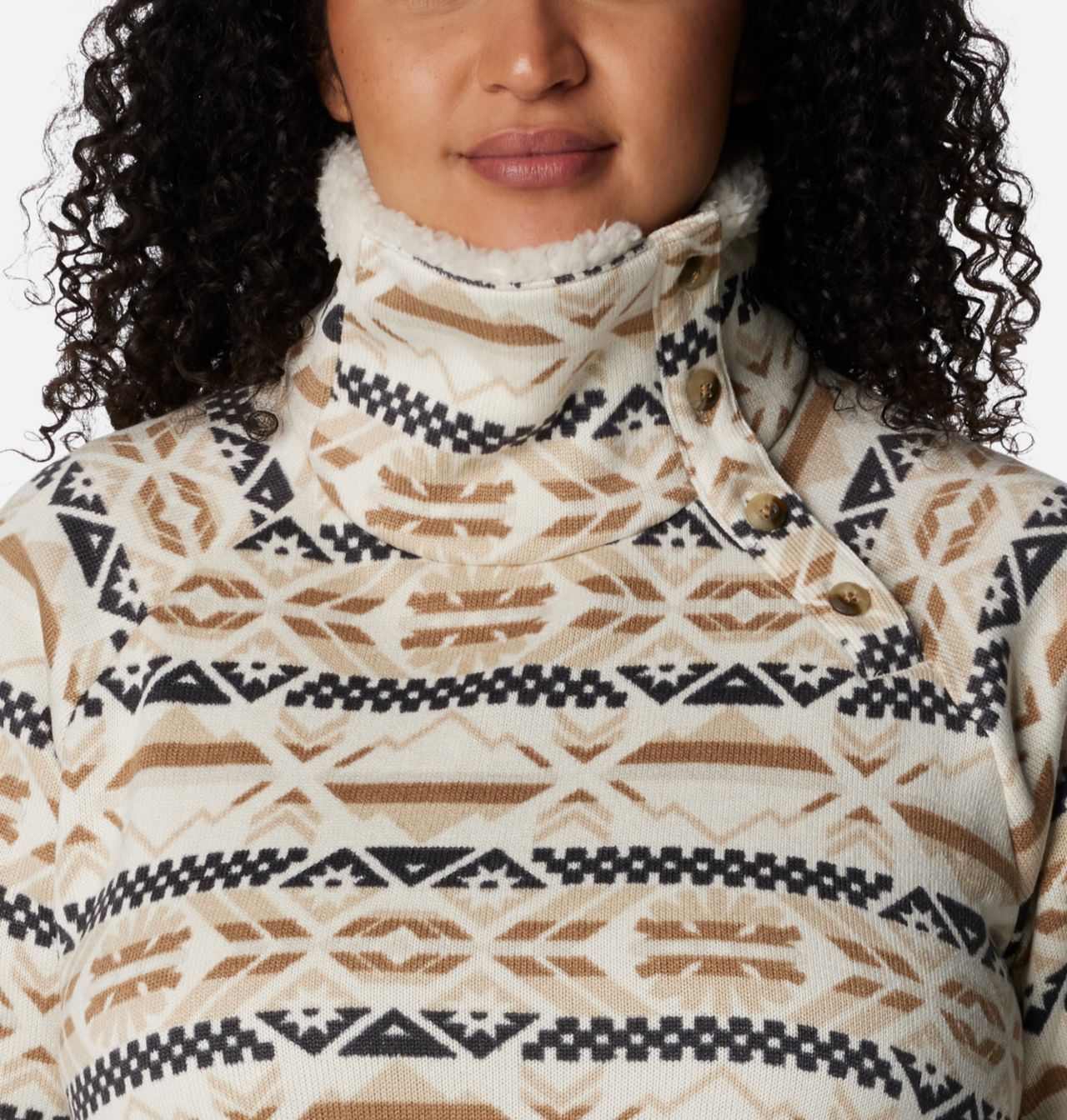 Women's Sweater Weather™ Sherpa Hybrid Pullover - Plus Size 4