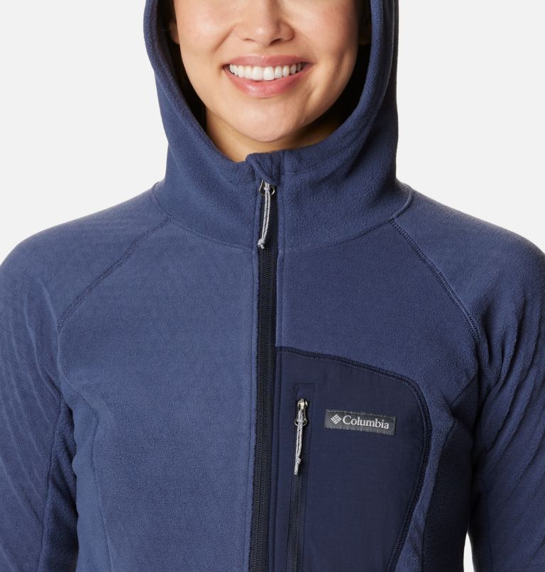 Women's Outdoor Tracks Hooded Full Zip Jacket, Color: Nocturnal, Dark Nocturnal, image 4