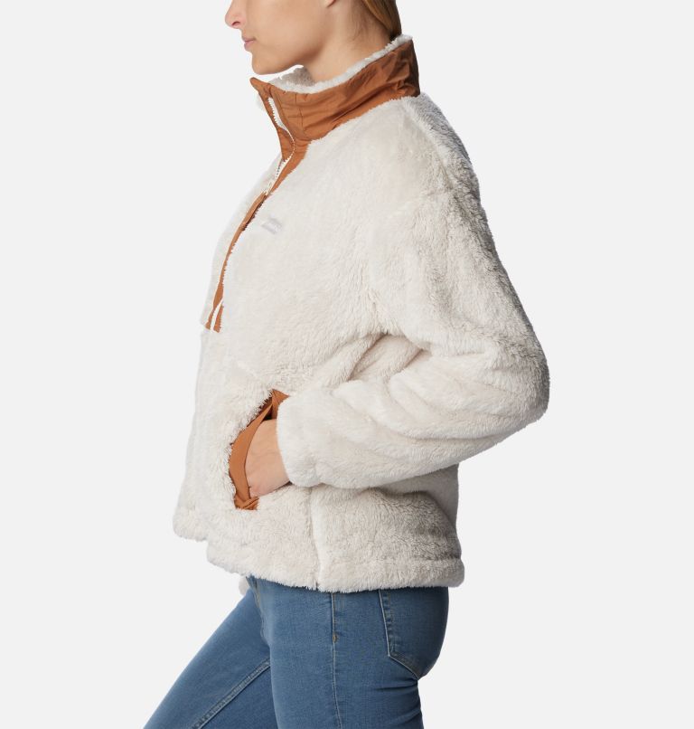 Thumbnail: Women's Boundless Discovery Full Zip Sherpa Jacket, Color: Chalk, Camel Brown, image 3