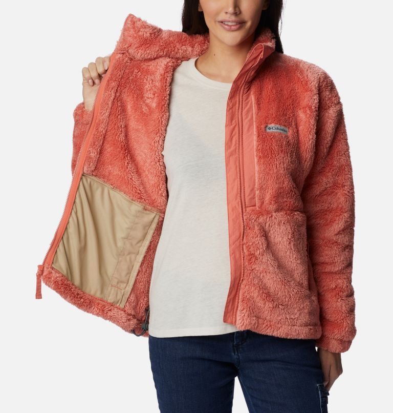 Manteau à fermeture éclair en sherpa Boundless Discovery pour femmes, Color: Faded Peach, image 5