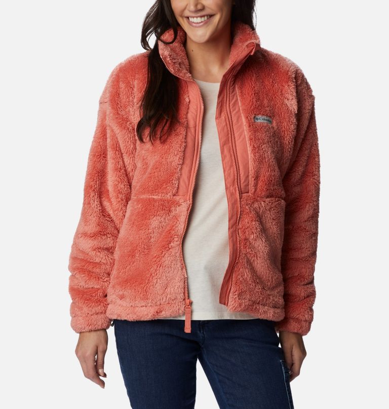 Thumbnail: Manteau à fermeture éclair en sherpa Boundless Discovery pour femmes, Color: Faded Peach, image 7