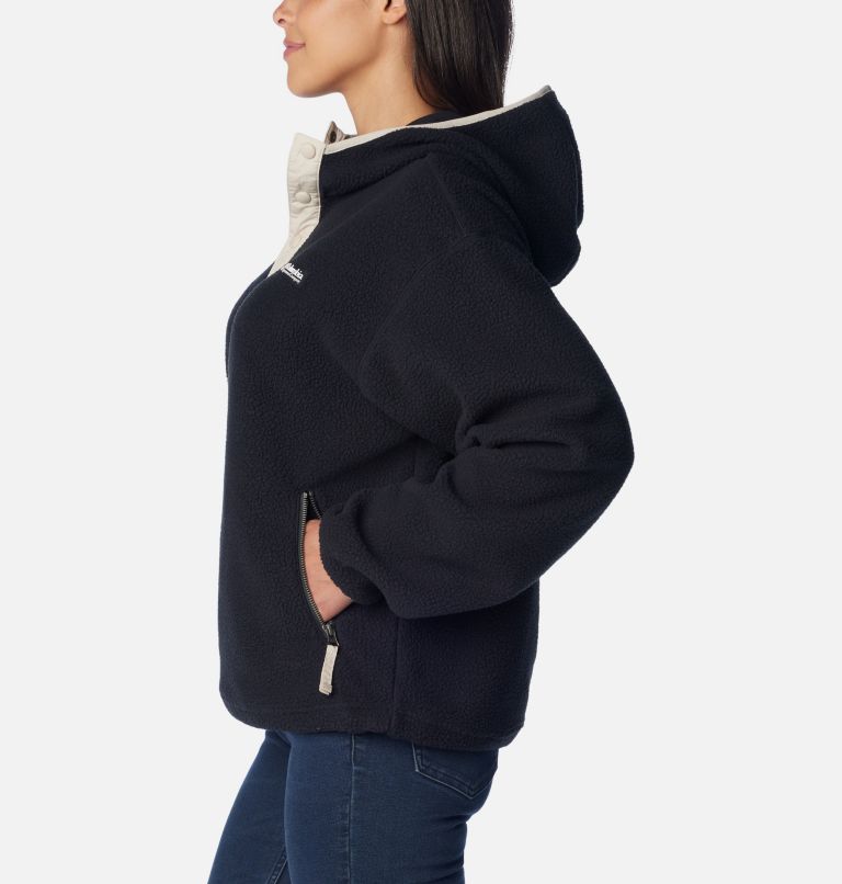 Women's Helvetia Pullover Hoodie, Color: Black, image 3