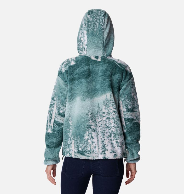 Columbia Helvetia Ski Print Half Snap Streetwear Fleece, Night Wave Solar, S