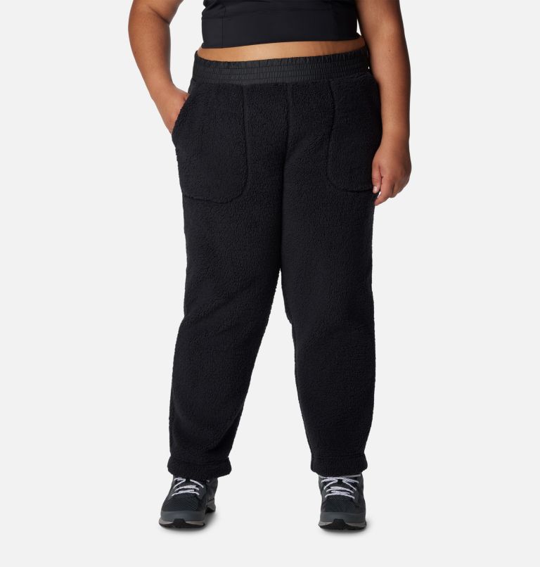 Women's Plus Size Black Bend Over® Pull-On Pants - 30W