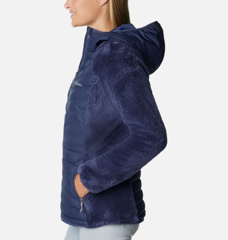 Forro polar sherpa híbrido Powder Lite para mujer, Color: Nocturnal, image 3
