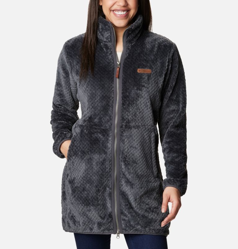 Columbia womens long fleece jacket deals