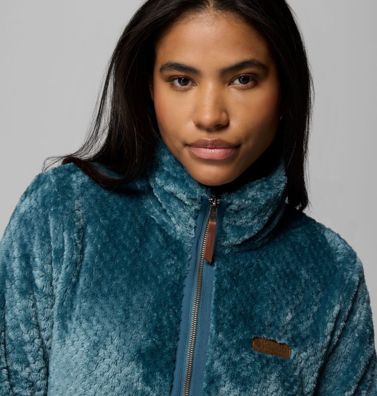 Women's Fire Side Long Full Zip Fleece Jacket, Color: Everblue, image 6