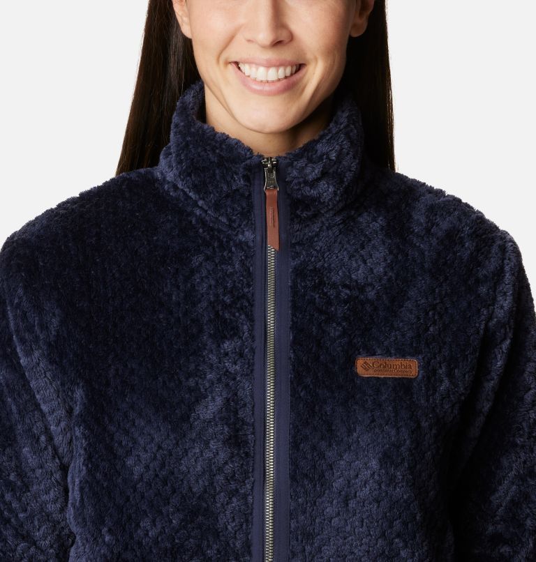 Thumbnail: Women's Fireside Long Full Zip Fleece Jacket, Color: Dark Nocturnal, image 4