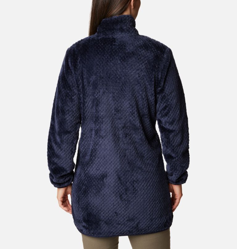 Thumbnail: Manteau polaire long avec fermeture éclair Fireside pour femmes, Color: Dark Nocturnal, image 2