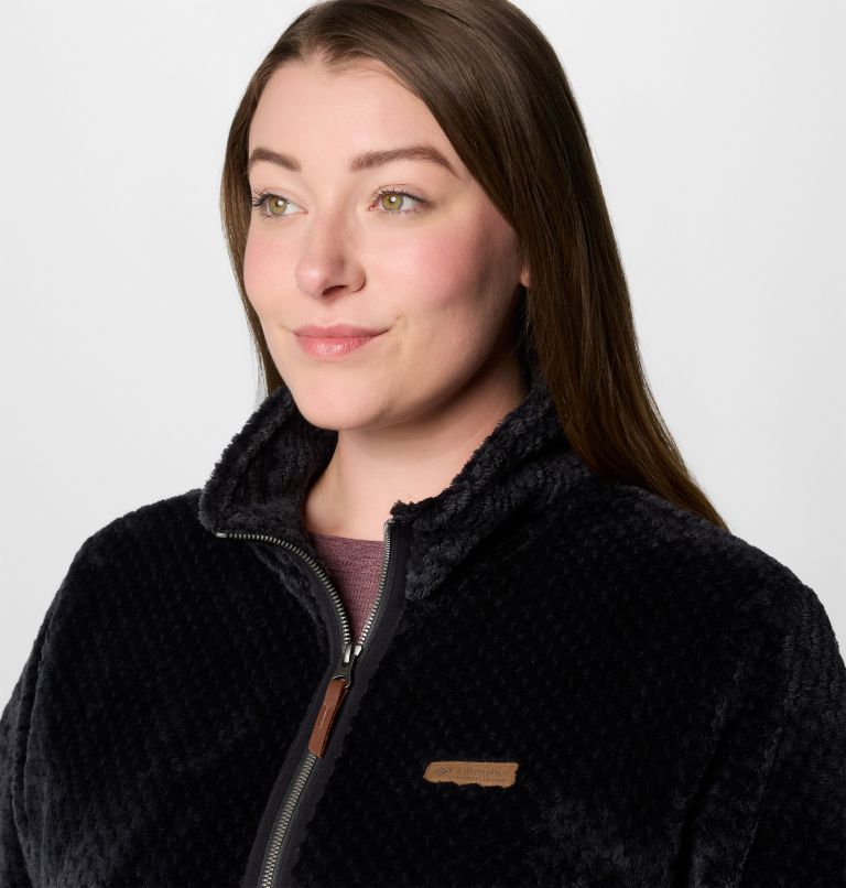 Women's Fire Side Long Full Zip Fleece Jacket - Plus Size, Color: Black, image 5