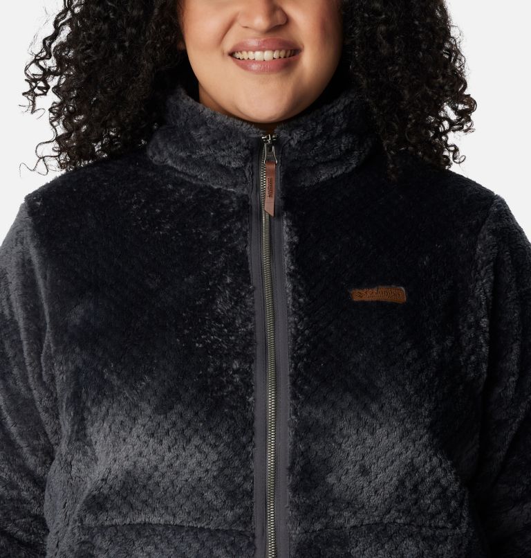 Manteau polaire avec fermeture éclair pleine longueur long Fire Side pour femmes – Grandes tailles, Color: Shark, image 4