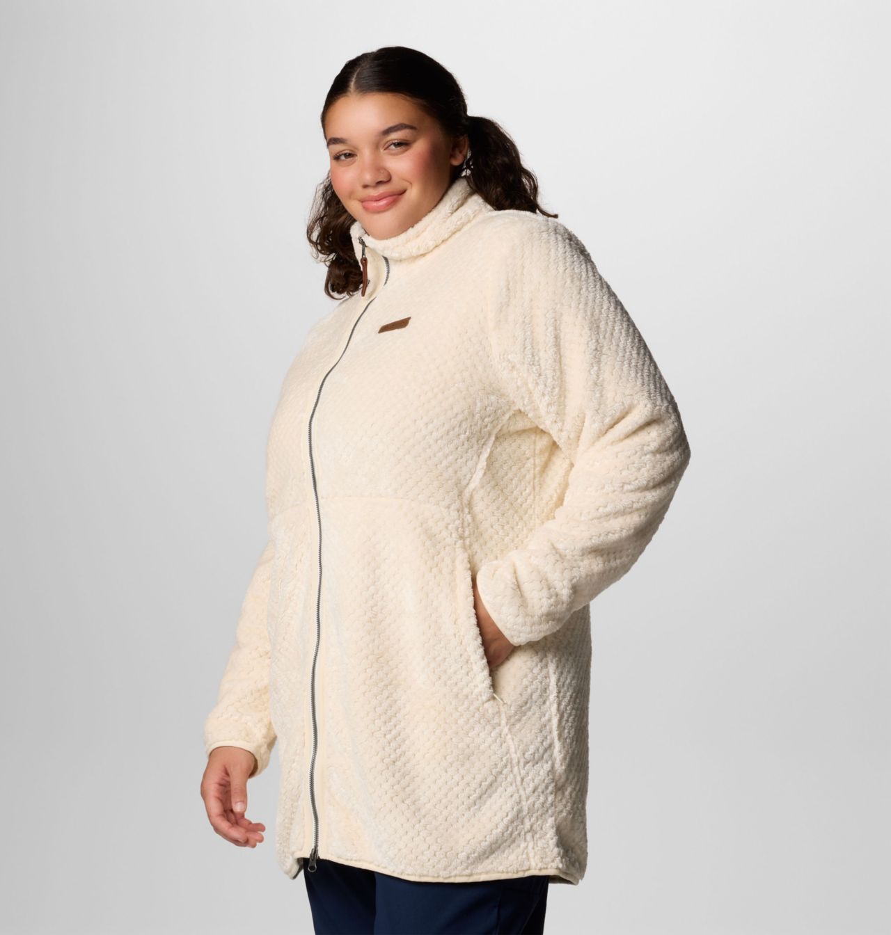Women's Fire Side™ Long Full Zip Fleece Jacket - Plus Size | 192 | 3X 4