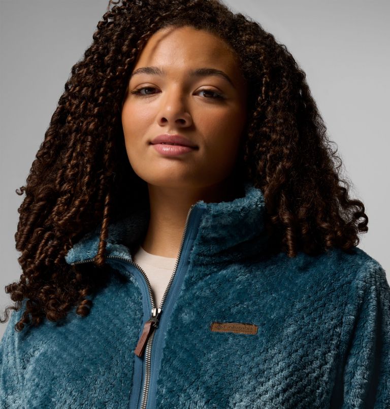 Women's Fire Side Long Full Zip Fleece Jacket - Plus Size, Color: Everblue, image 6