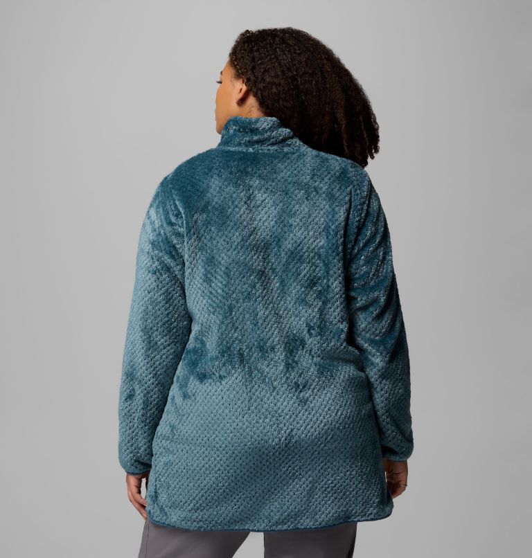 Women's Fire Side Long Full Zip Fleece Jacket - Plus Size, Color: Everblue, image 3