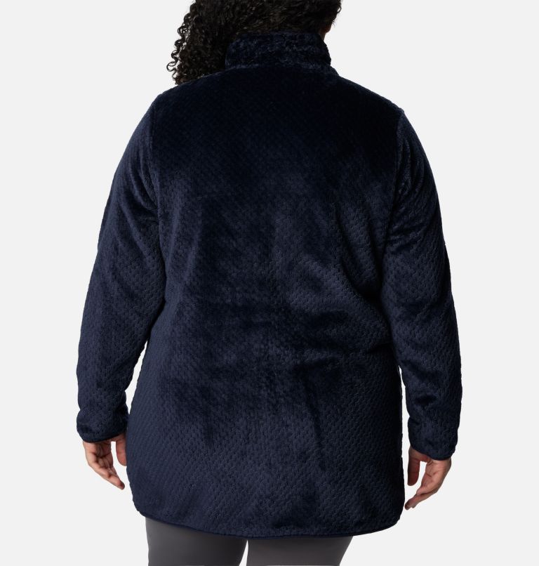 Thumbnail: Women's Fireside Long Full Zip Fleece Jacket - Plus Size, Color: Dark Nocturnal, image 2