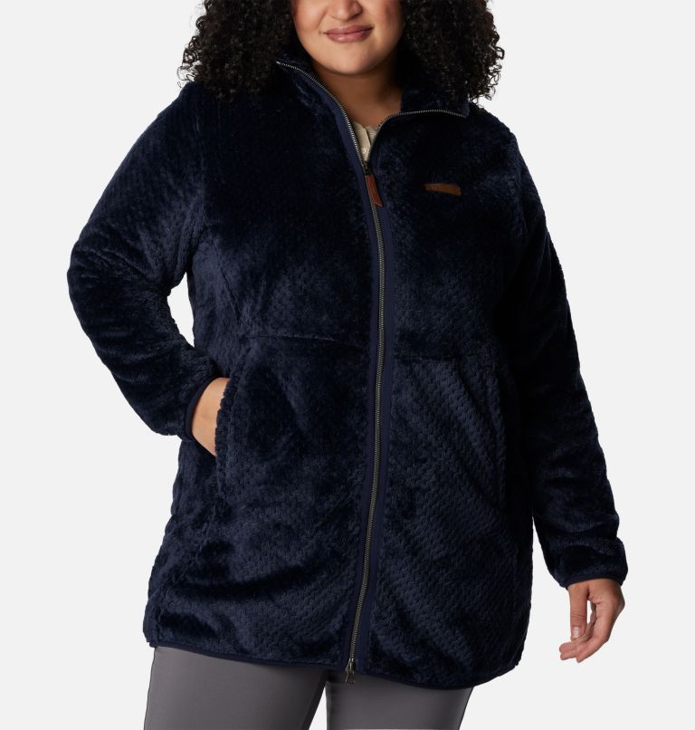 Women's Fire Side Long Full Zip Fleece Jacket - Plus Size, Color: Dark Nocturnal, image 1