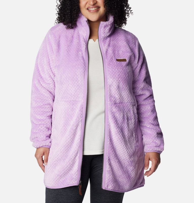 Women's Fire Side Long Full Zip Fleece Jacket - Plus Size, Color: Gumdrop, image 6