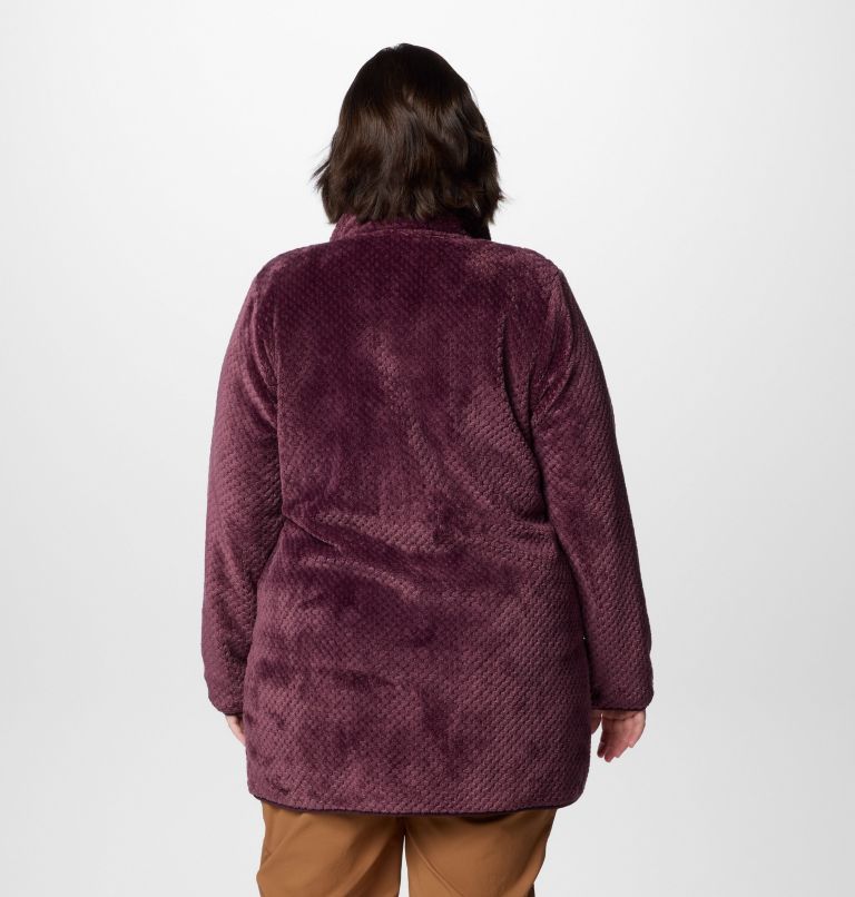 Women's Fire Side Long Full Zip Fleece Jacket - Plus Size, Color: Moonvista, image 2