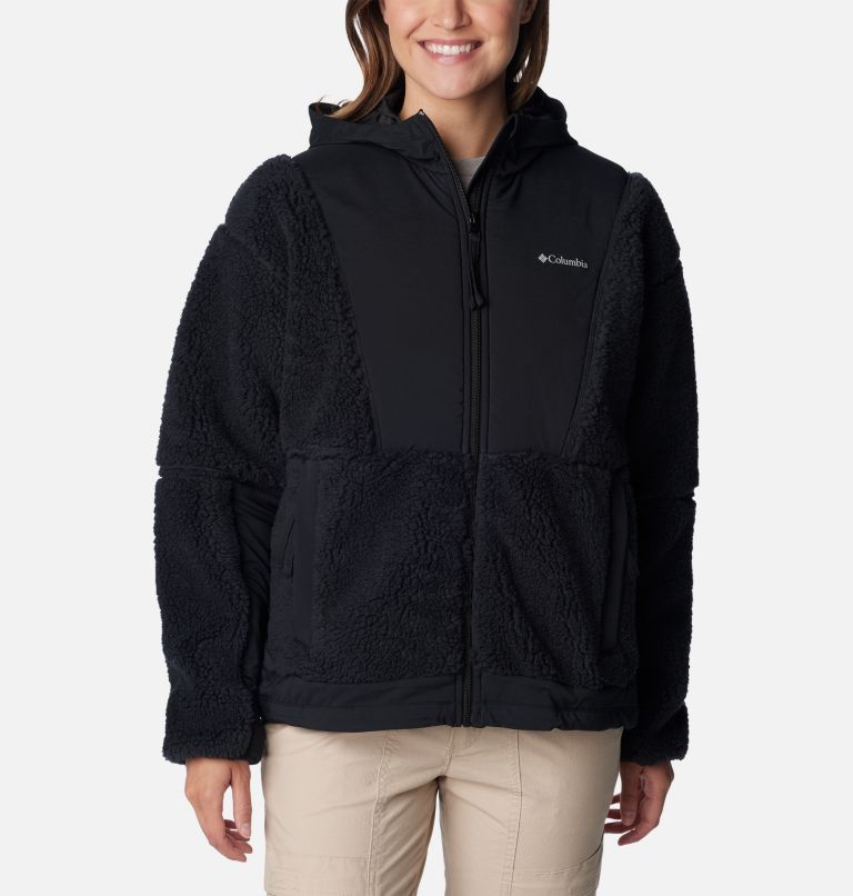 Veste Hybride en Polaire Hakatai Femme, Color: Black, image 1