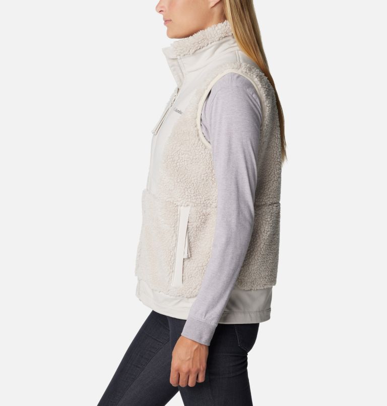 Women's Hakatai Fleece Vest, Color: Dark Stone, image 3