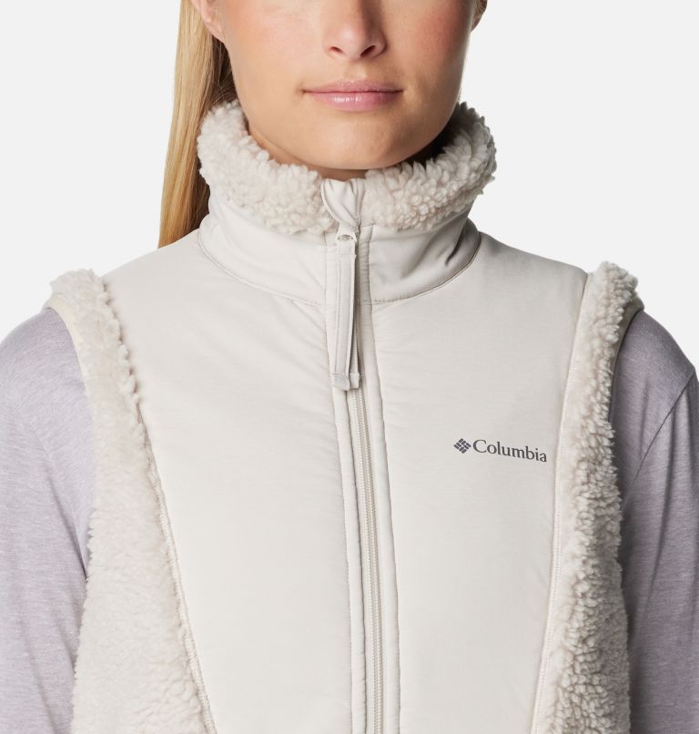 Women's Hakatai Fleece Vest, Color: Dark Stone, image 4