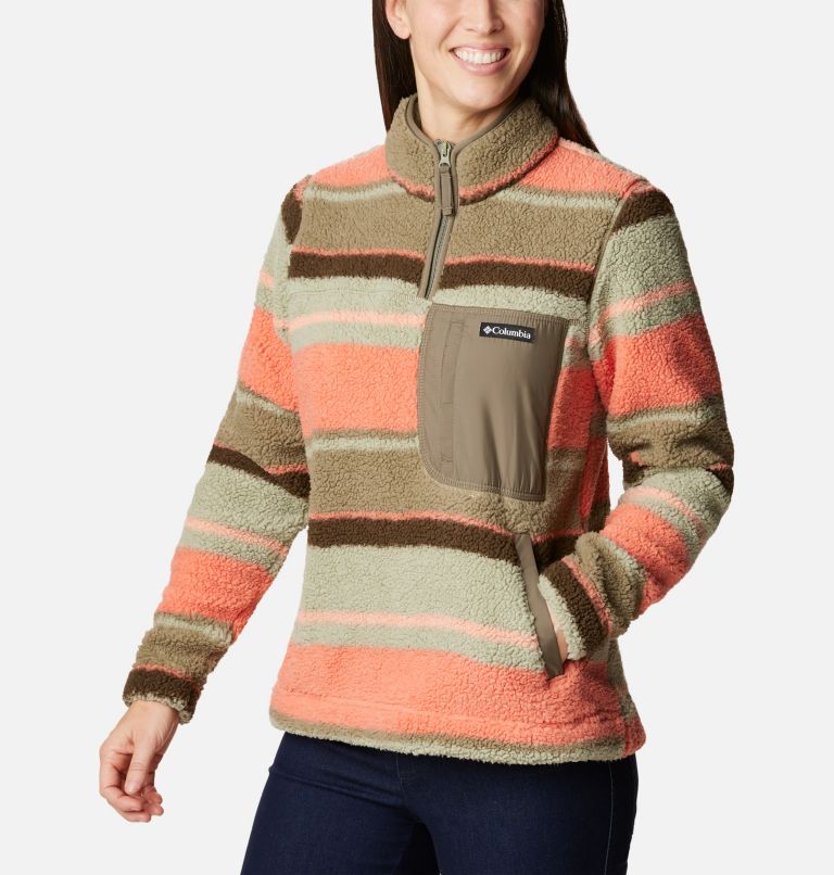 Columbia quarter zip sales fleece womens