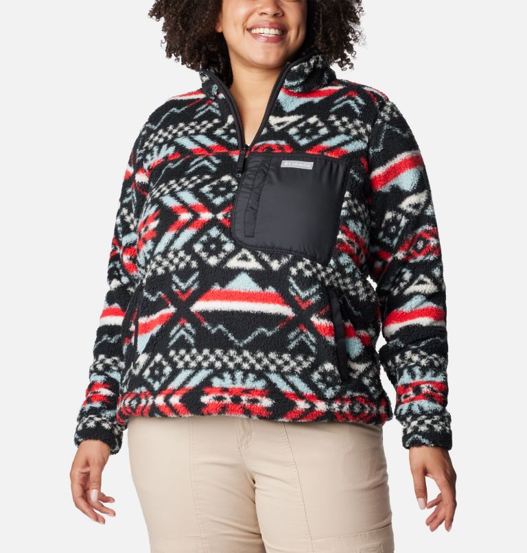 Quarter zip pullover hot sale plus size