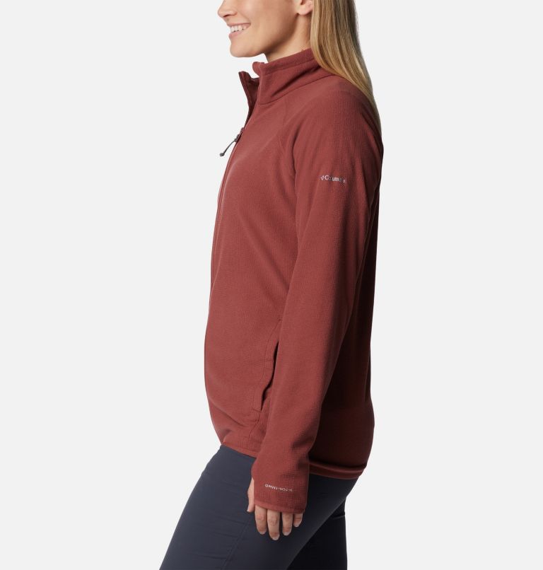 Women's Back Beauty Full Zip Jacket, Color: Beetroot, image 3