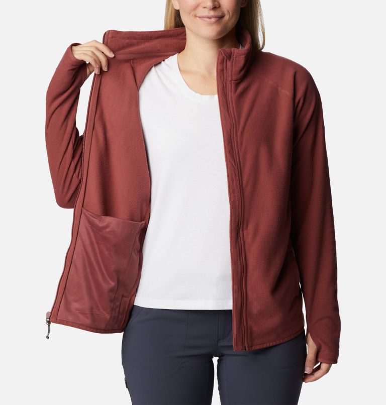 Women's Back Beauty Full Zip Jacket, Color: Beetroot, image 5