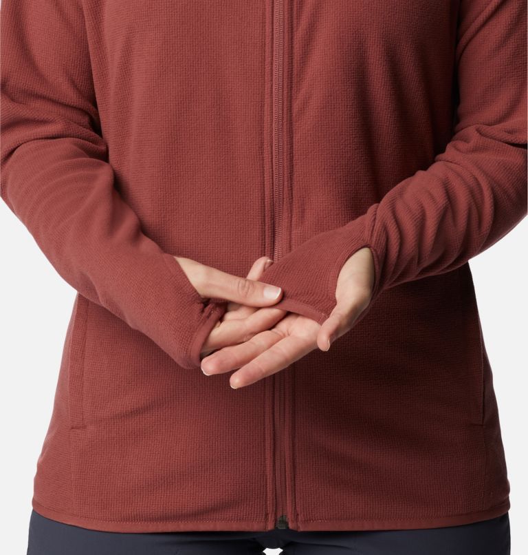Women's Back Beauty Full Zip Jacket, Color: Beetroot, image 7