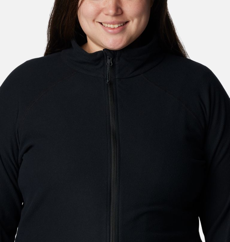 Thumbnail: Women's Back Beauty Full Zip Jacket - Plus Size, Color: Black, image 4