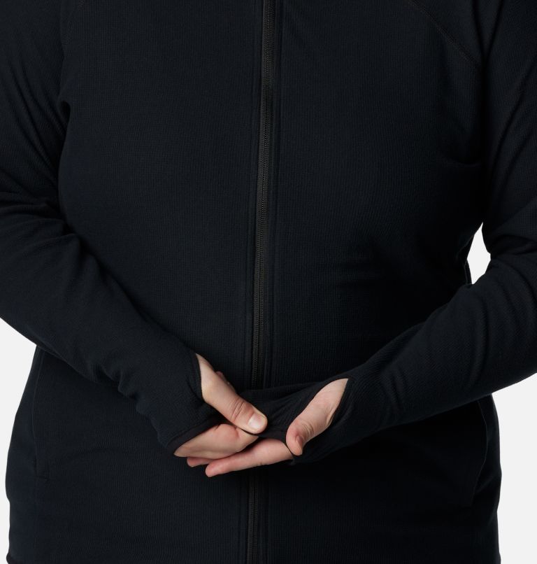 Women's Back Beauty Full Zip Jacket - Plus Size, Color: Black, image 7