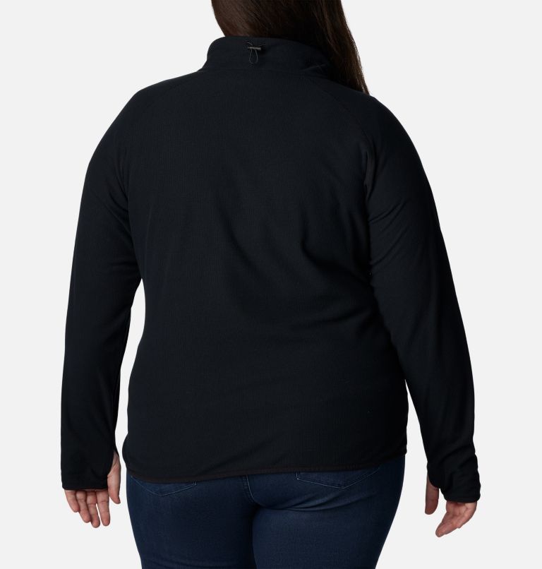 Women's Back Beauty Full Zip Jacket - Plus Size, Color: Black, image 2